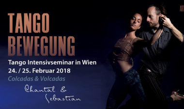 Tango Bewegung, Tango Seminar Colgadas und Volcadas in Wien. mit Chantal & Sebastian, Berlin