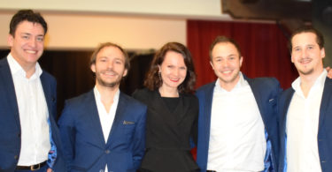 Tango-Konzert und Milonga im Schloß Bisamberg bei Wien mit: Artem Timin (Klavier), Alexander Ryazanov (Violine), Anna Poliakova (DJane), Ilya Alpeev (Kontrabass), Pavel Ratynsky (Bandoneón) - Solo Tango Orquesta